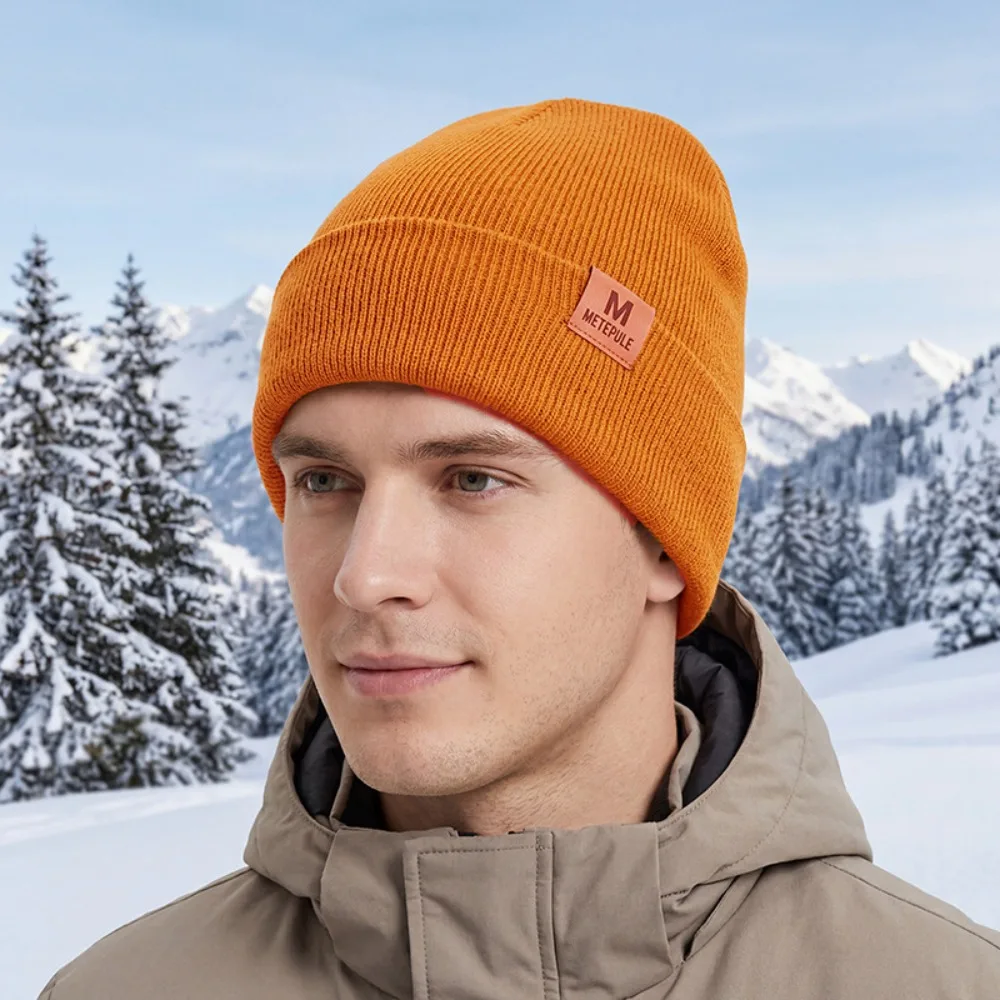 Beanie Cuffed Knit - Winter Ribbed Knit Cuffed Beanie Soft