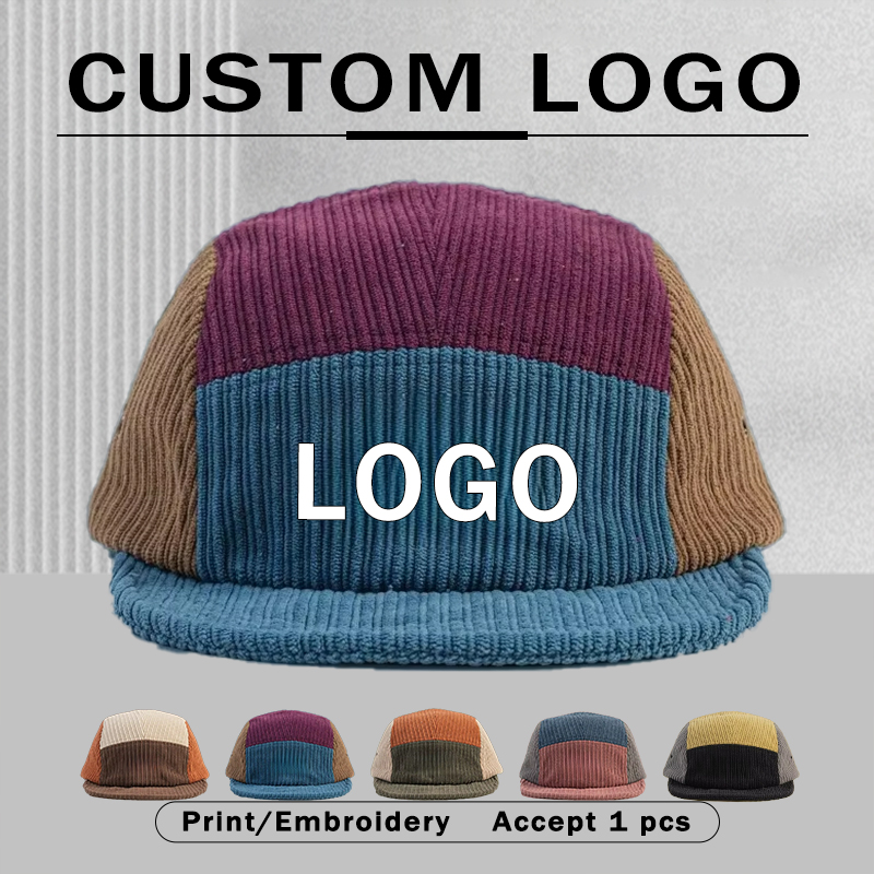 Men Women Color Block Corduroy - Corduroy Cap 5 Panel review and price