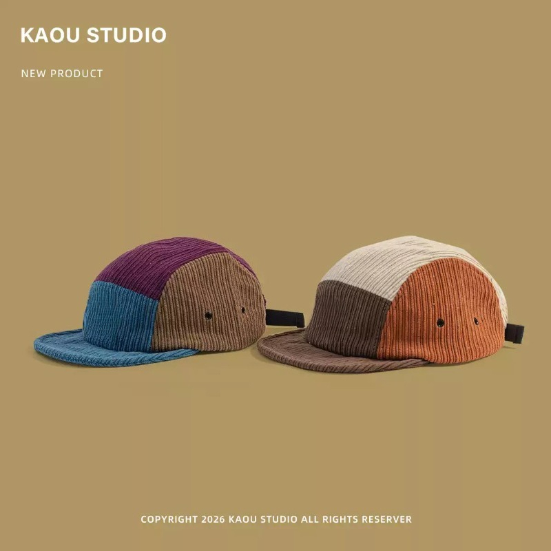 Men Women Color Block Corduroy - Corduroy Cap 5 Panel review and price