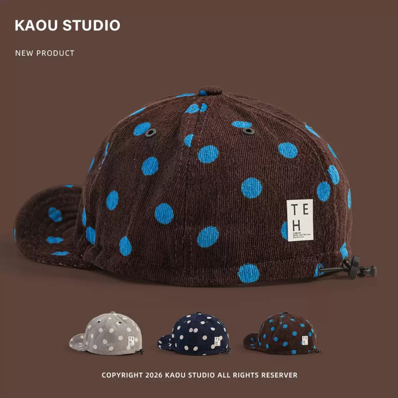 Unisex Polka Dot Corduroy Base - Corduroy Cap 5 Panel review and price