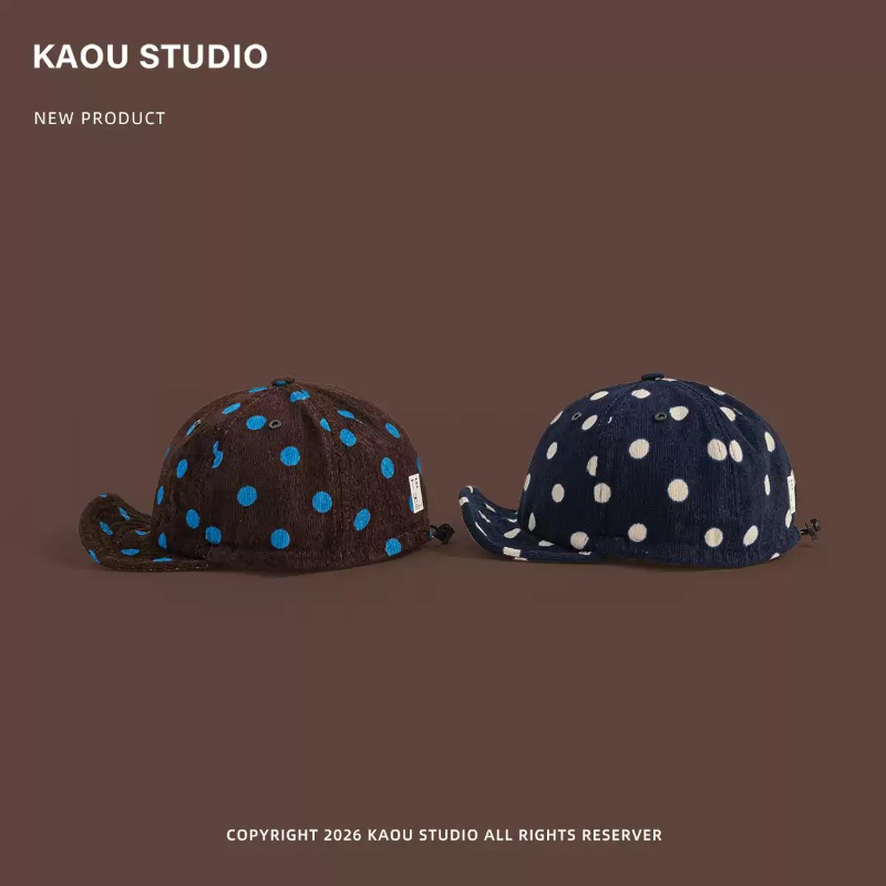 Unisex Polka Dot Corduroy Base - Corduroy Cap 5 Panel review and price