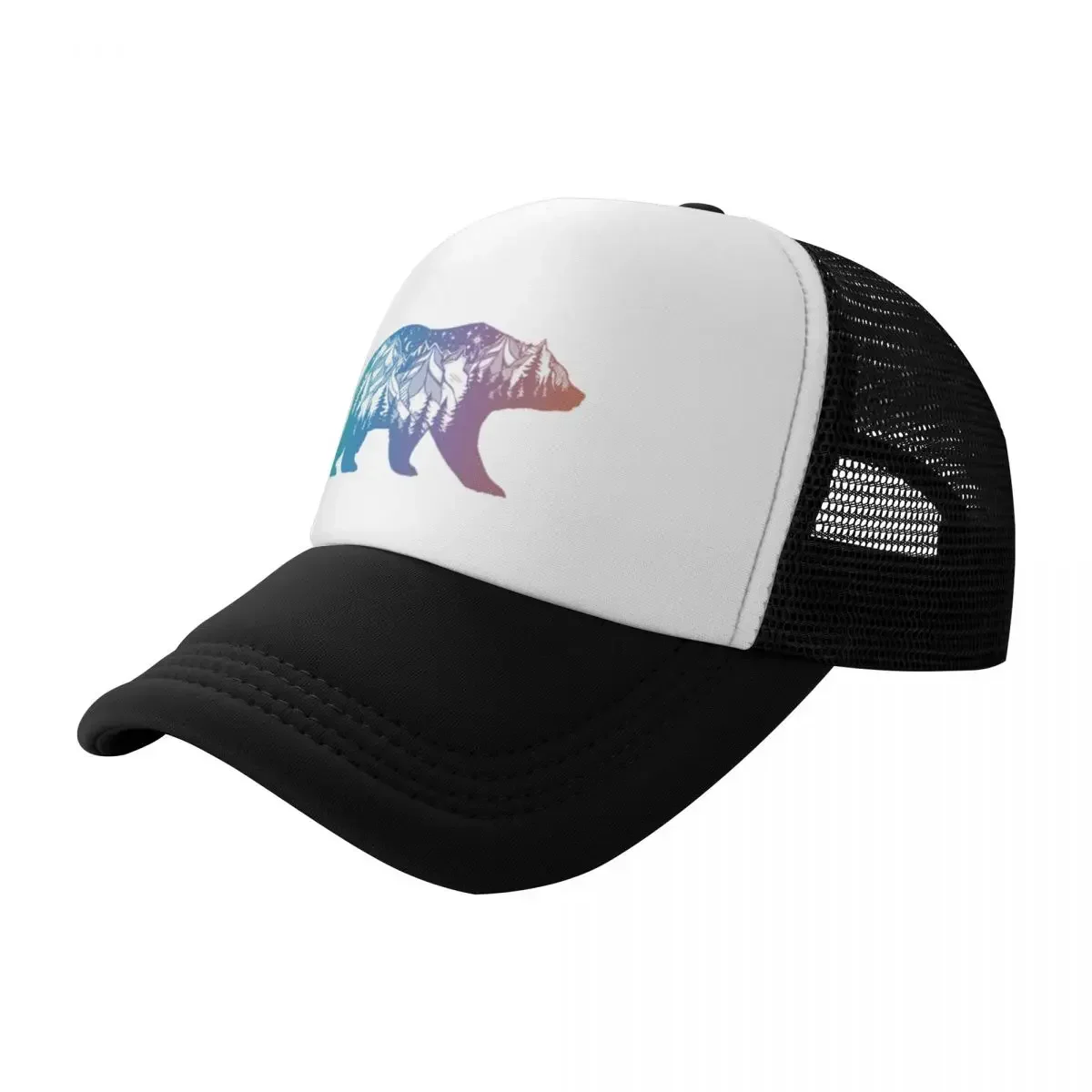 California Bear With Mountains - Trucker Cap Mesh review and price