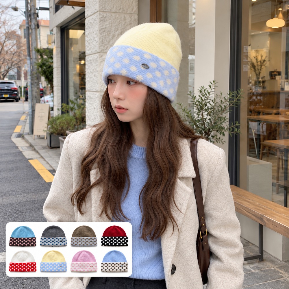 Women’s Knitted Beanie Hat Pol - Beanie Cuffed Knit review and price