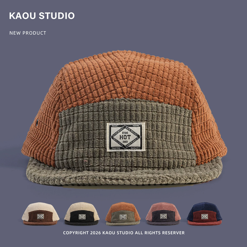 Color Block Patchwork Corduroy - Corduroy Cap 5 Panel review and price