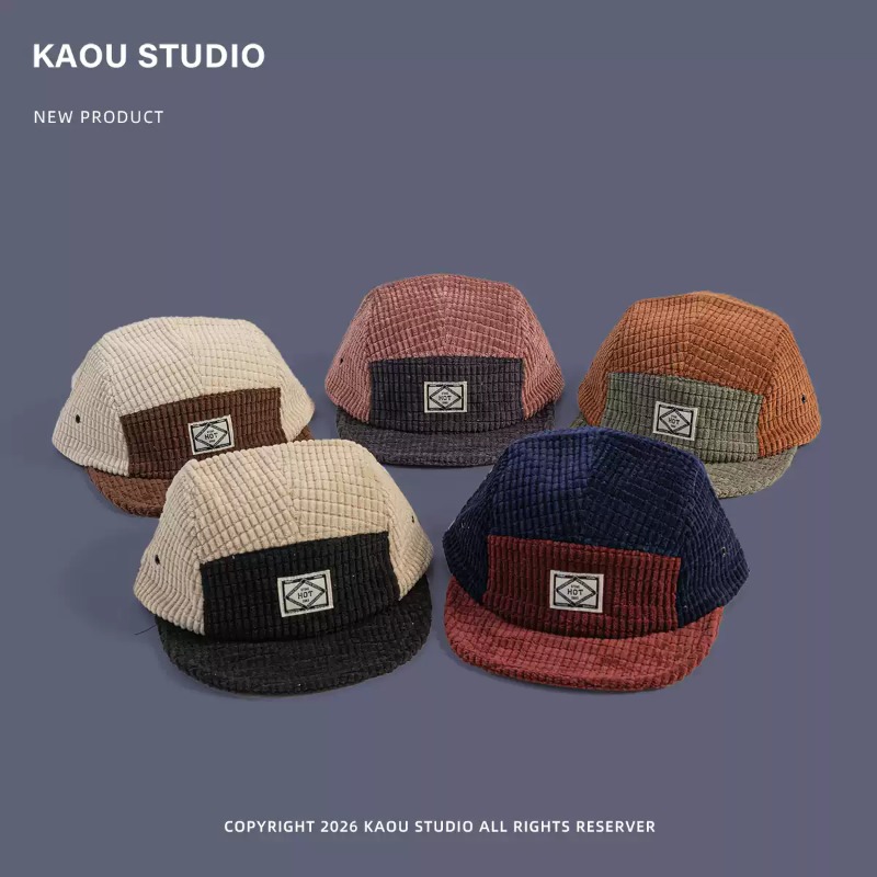 Color Block Patchwork Corduroy - Corduroy Cap 5 Panel review and price